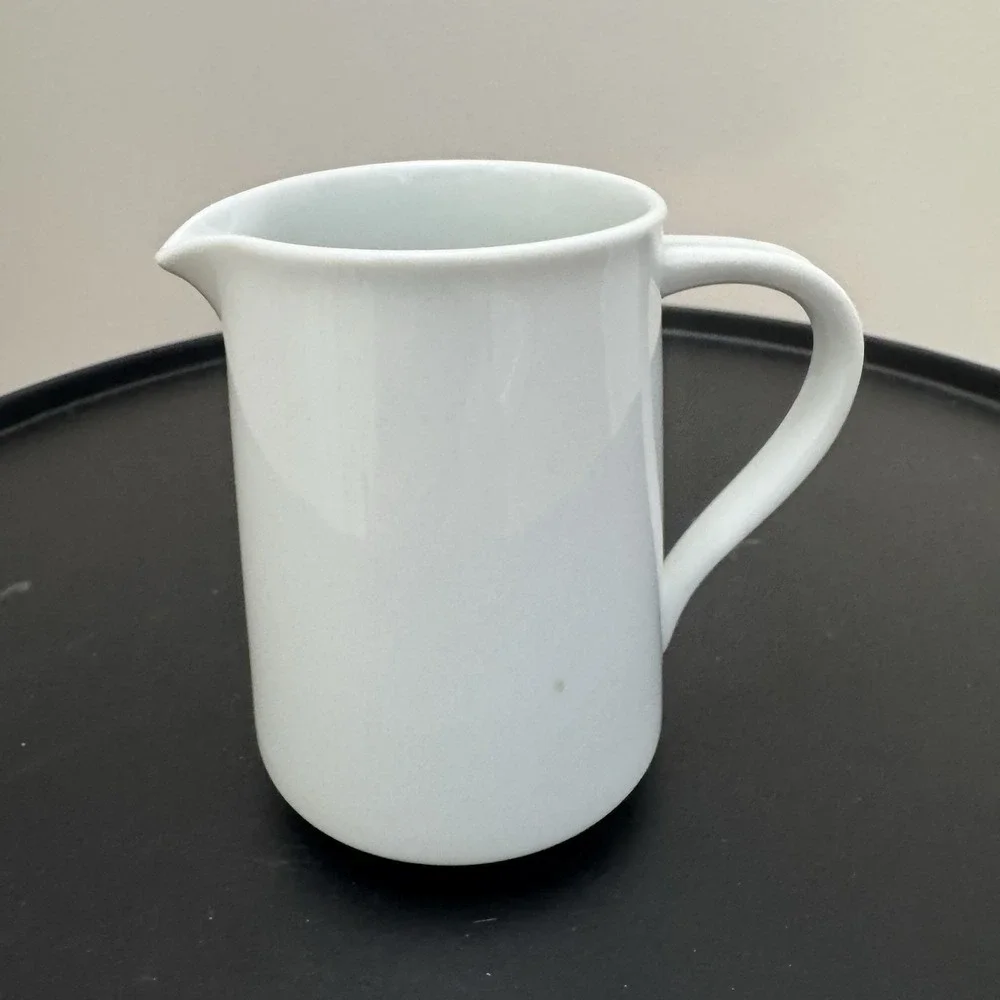 Vintage NORITAKE Snowville 6453 White Creamer Pitcher 1960s 4 Inch MCM *